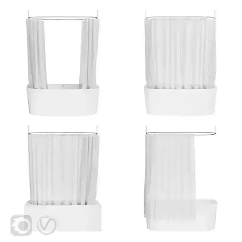 Bath Curtains and Bathtub Villeroy and Boch Oberon