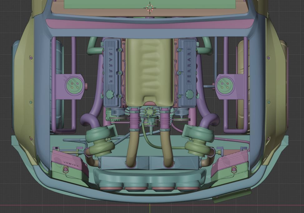 2000 Toyota hilux single cab drift build  3D model_13