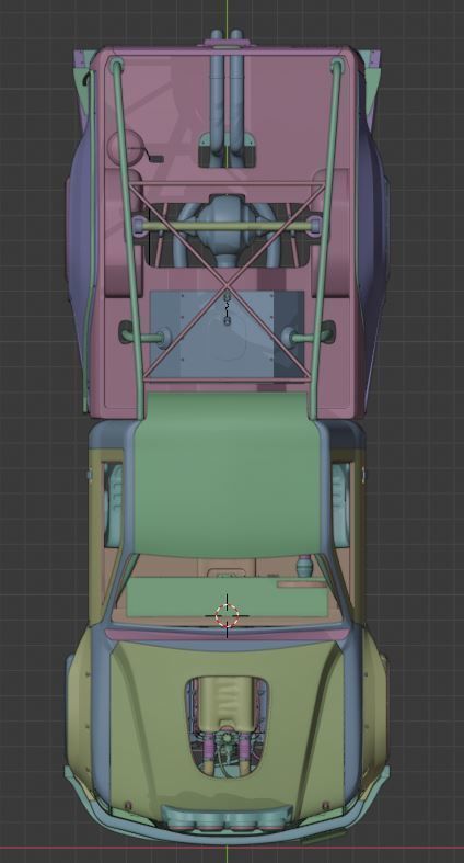 2000 Toyota hilux single cab drift build  3D model_11