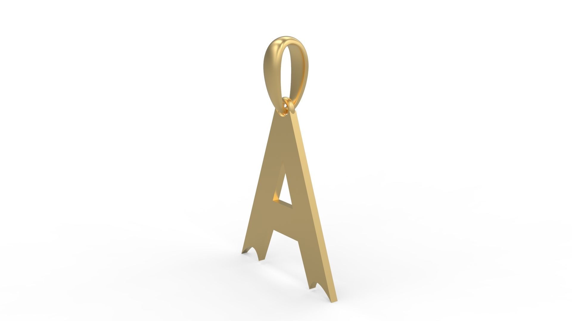 Initial Letters Pendant Week A 3D print model_1