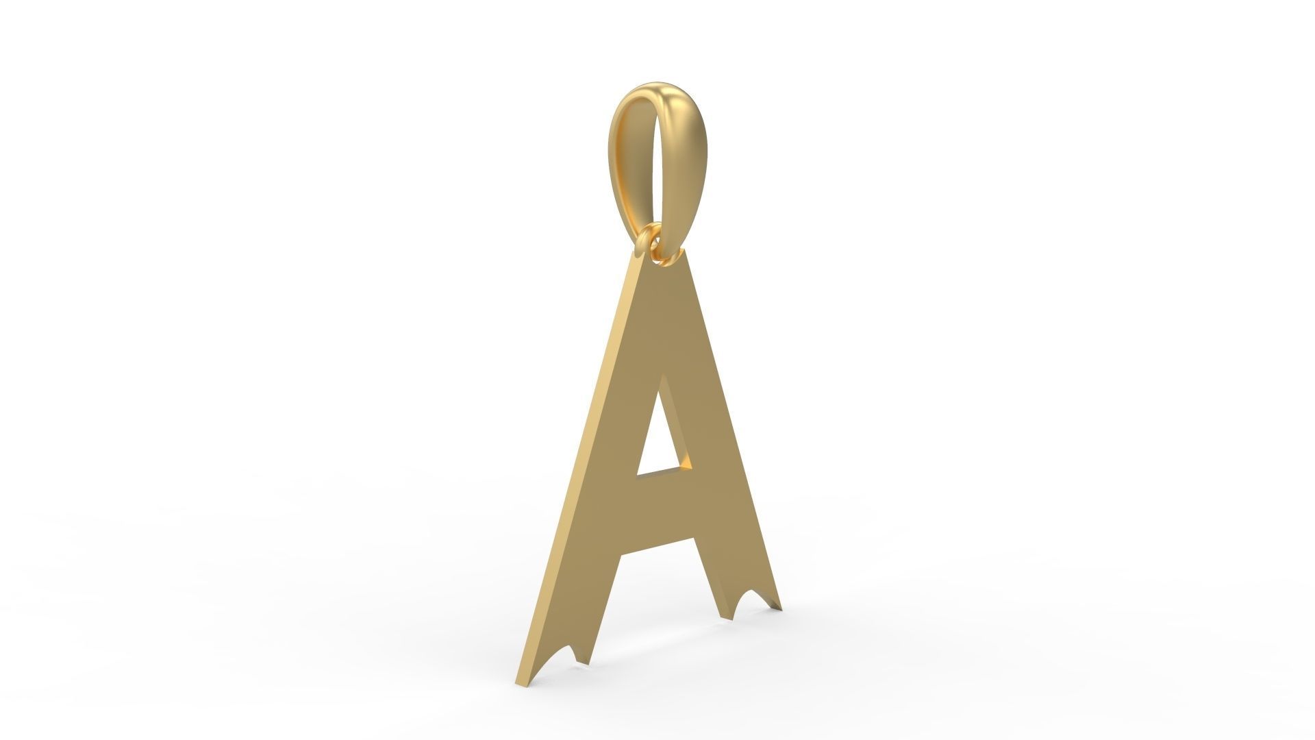 Initial Letters Pendant Week A 3D print model_3