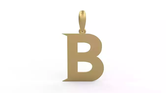 Initial Letters Pendant Week B 3D print model