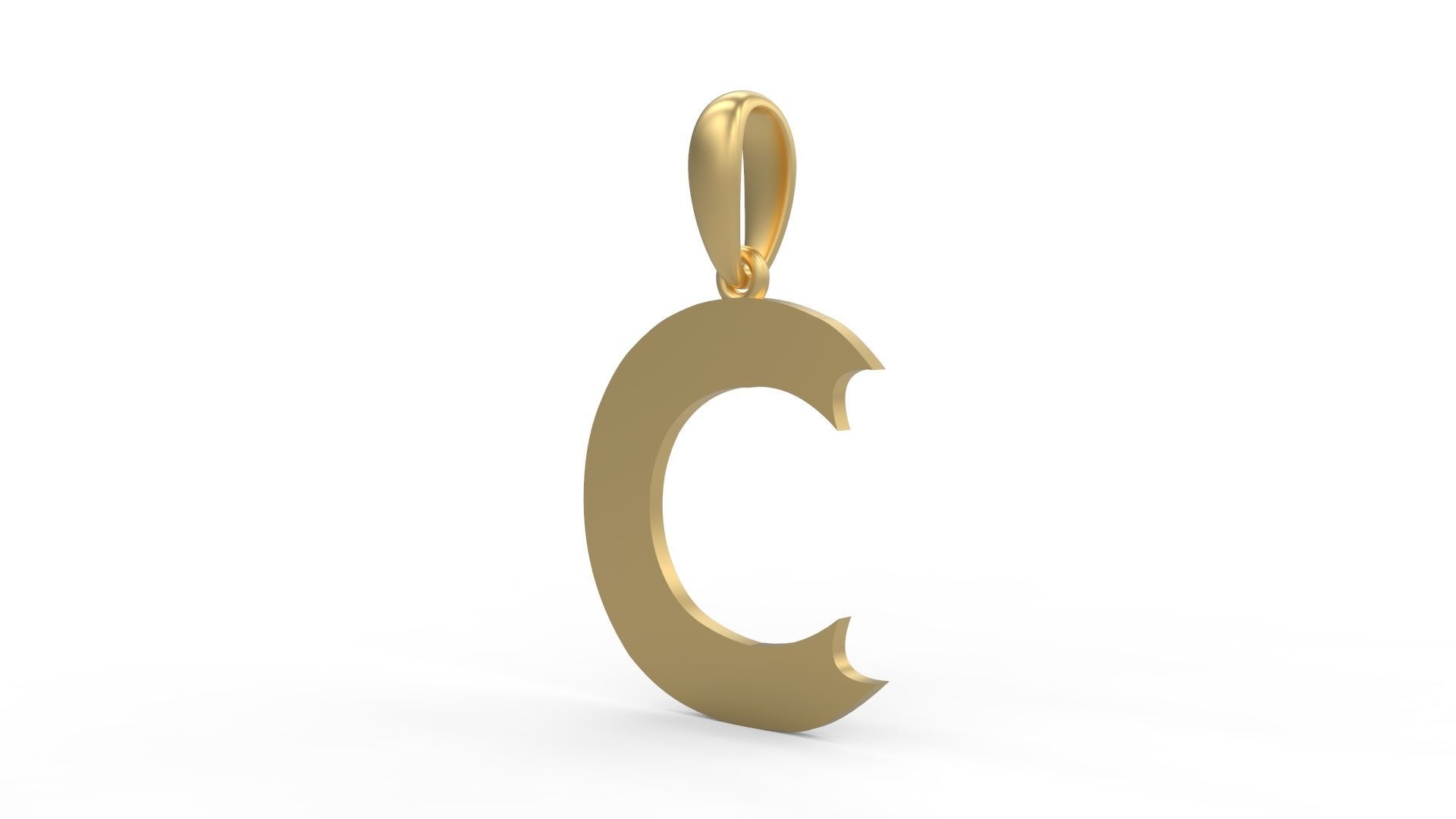 Initial Letters Pendant Week C 3D print model_1