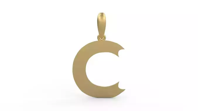 Initial Letters Pendant Week C 3D print model