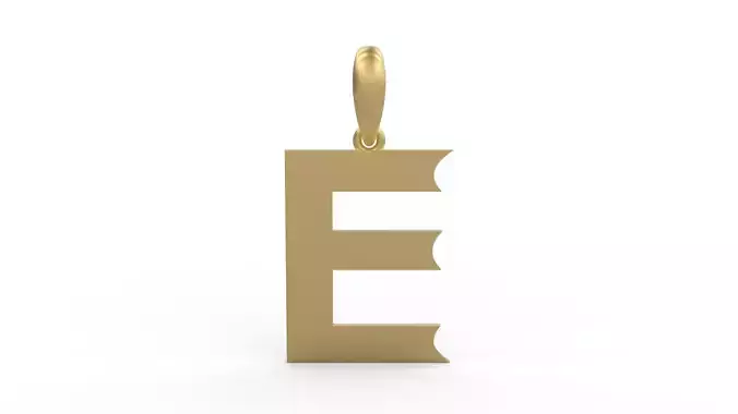 Initial Letters Pendant Week E 3D print model