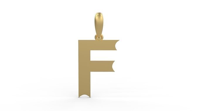 Initial Letters Pendant Week F 3D print model
