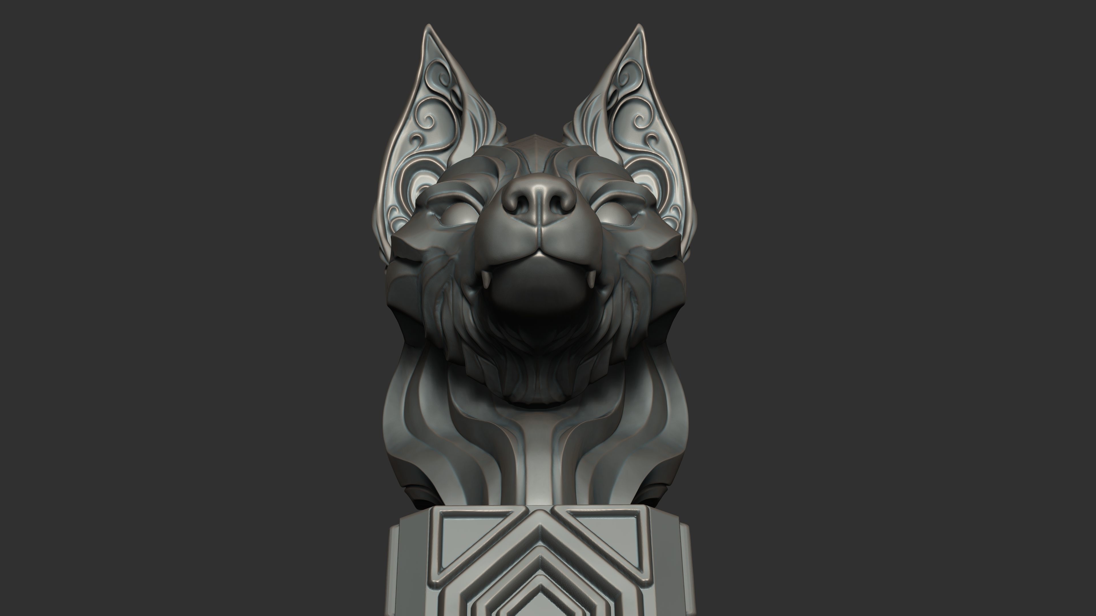 Fox Head  3D model_1