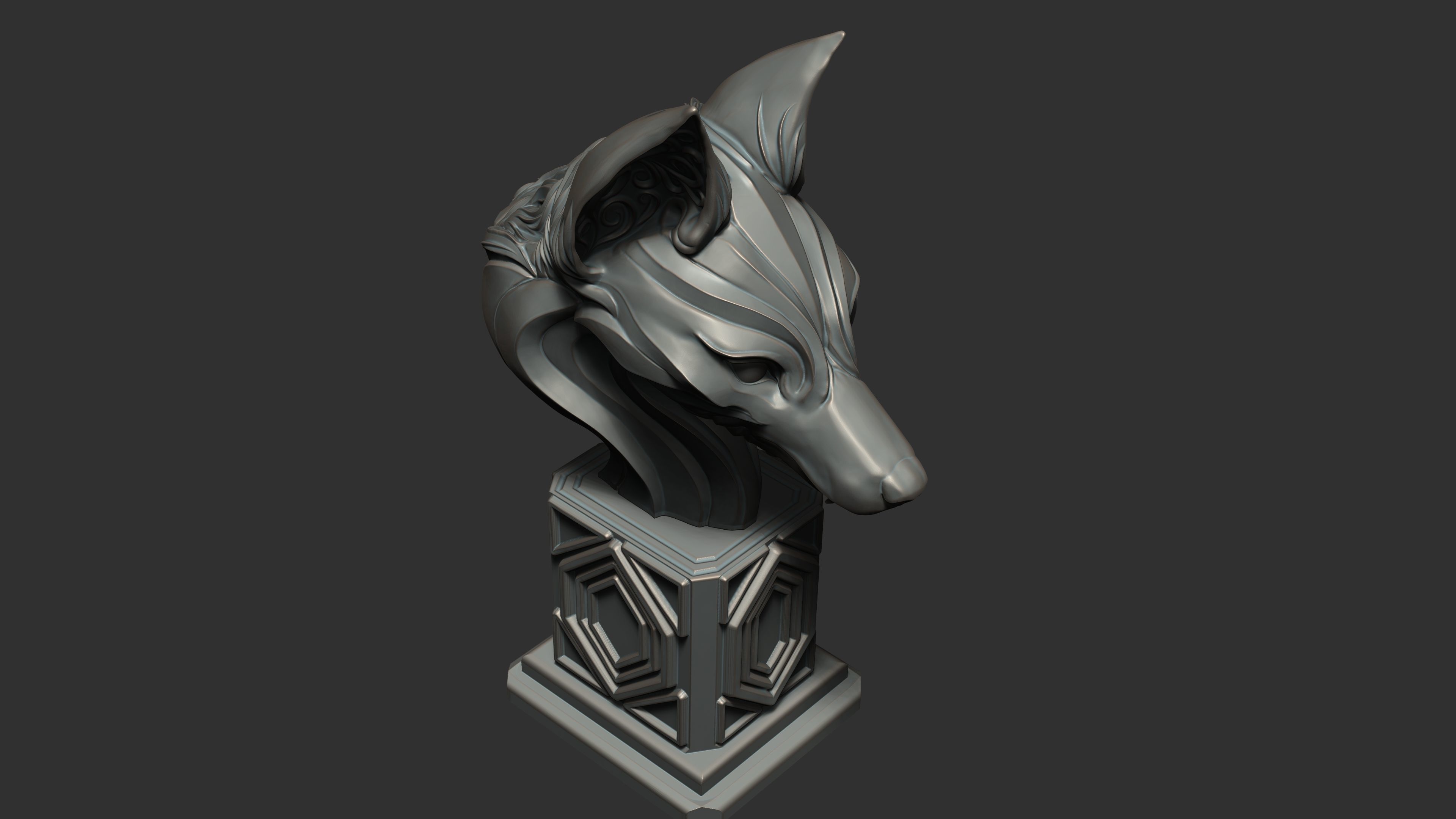 Fox Head  3D model_5