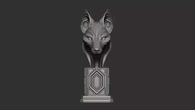 Fox Head  3D model