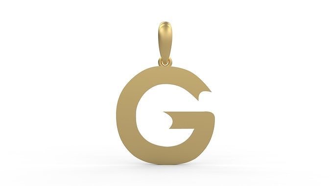 Initial Letters Pendant Week G 3D print model