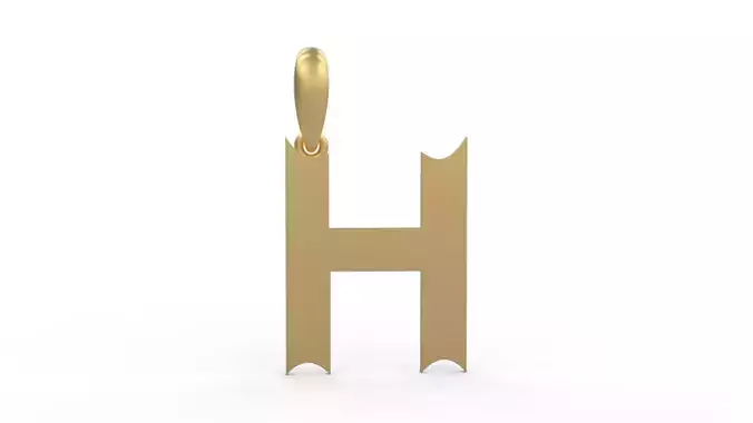Initial Letters Pendant Week H