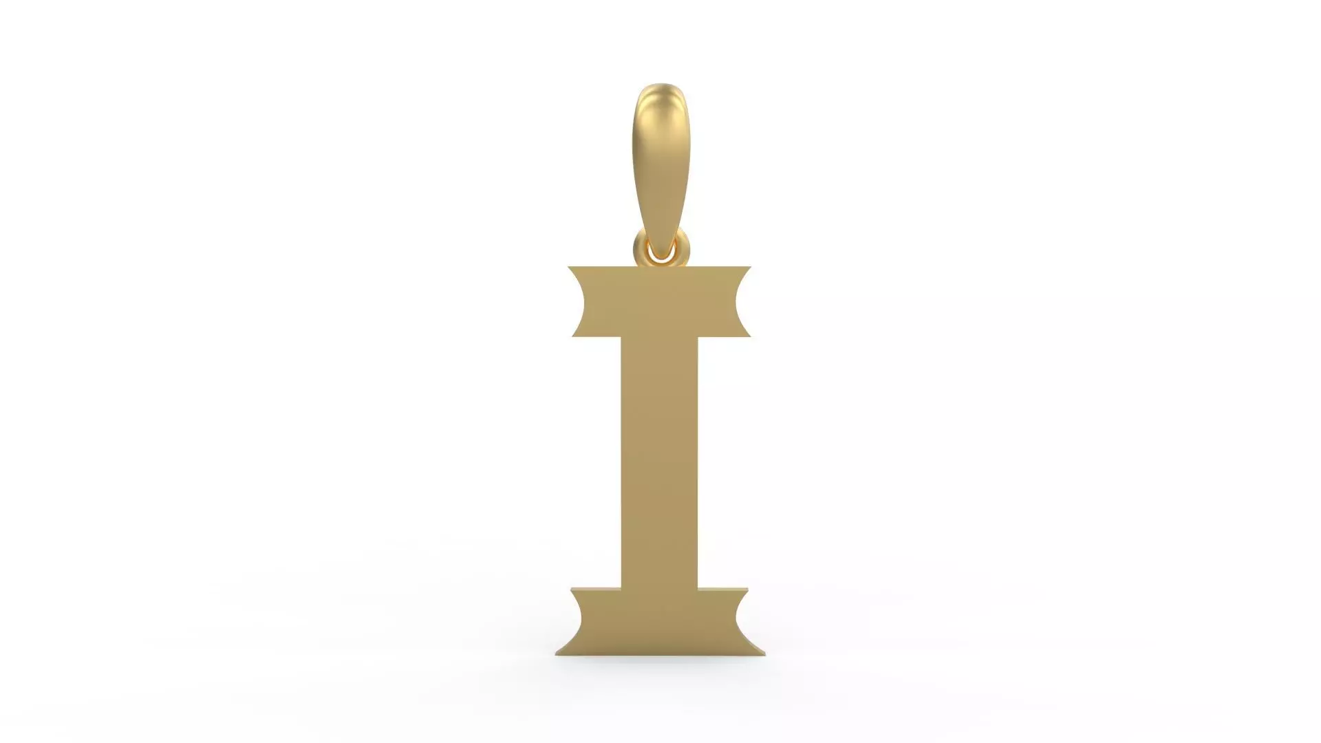 Initial Letters Pendant Week I 3D print model_0