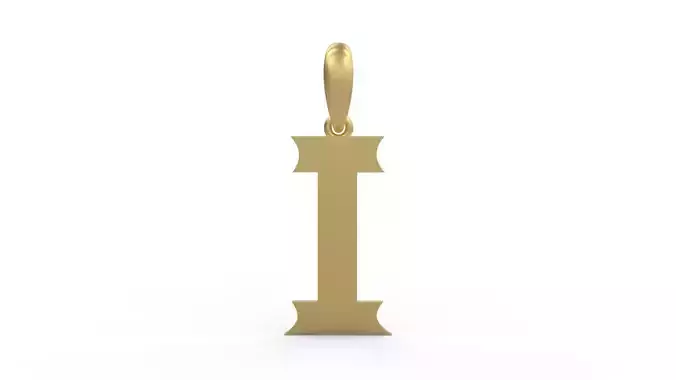Initial Letters Pendant Week I 3D print model