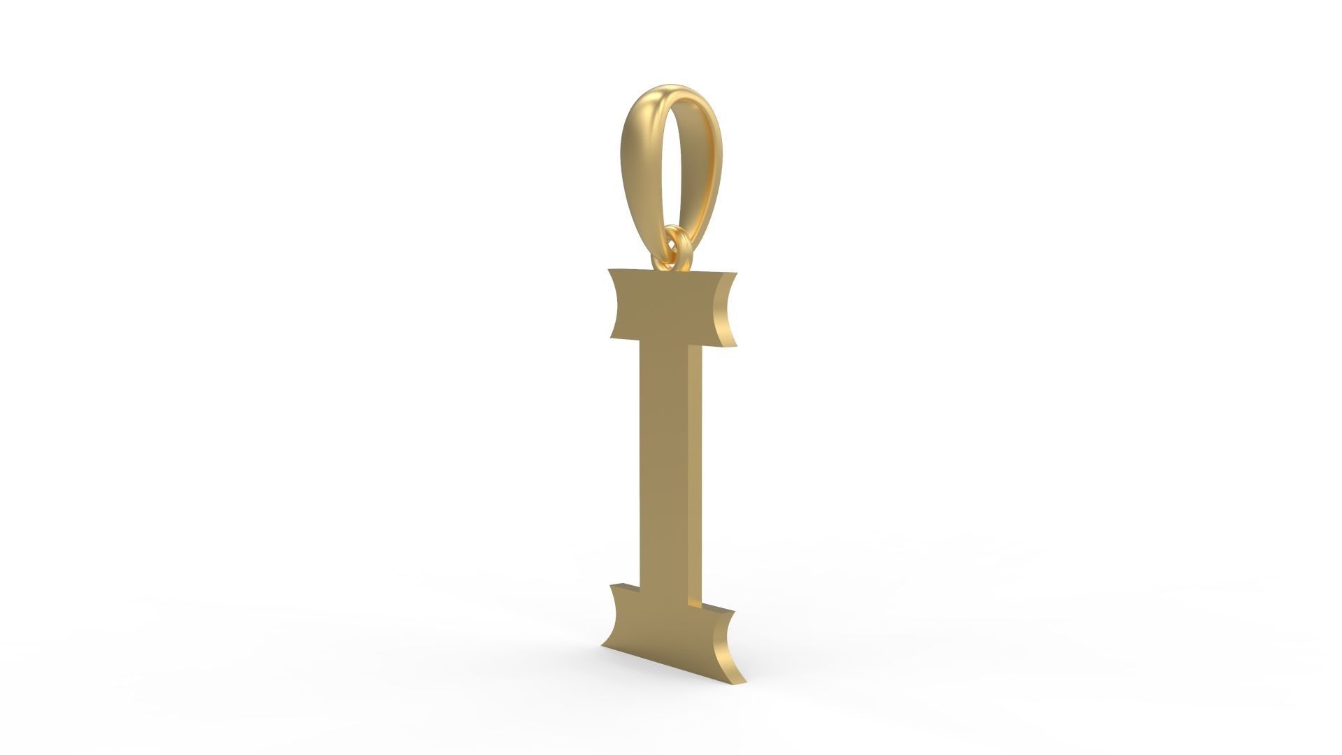 Initial Letters Pendant Week I 3D print model_1