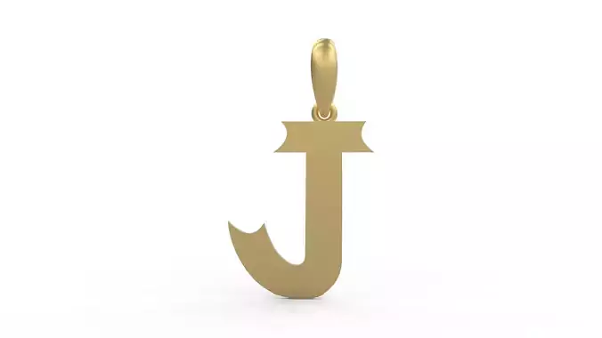 Initial Letters Pendant Week J 3D print model