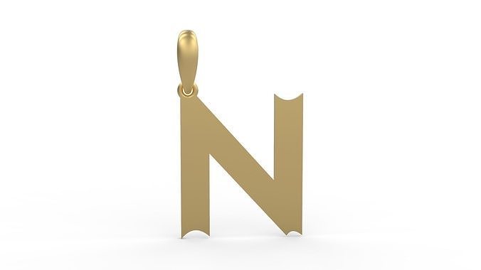 Initial Letters Pendant Week N 3D print model