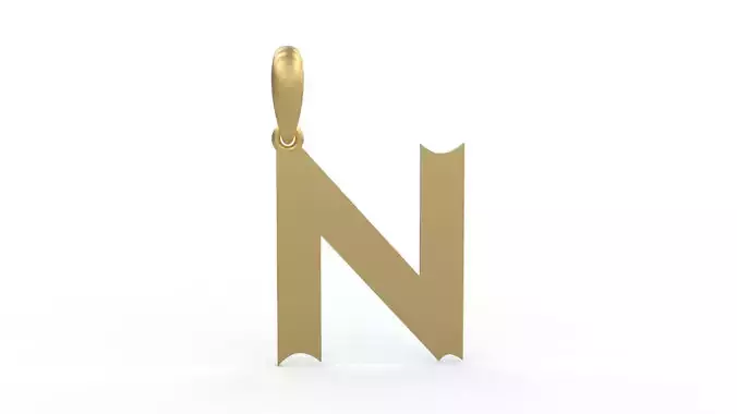 Initial Letters Pendant Week N 3D print model