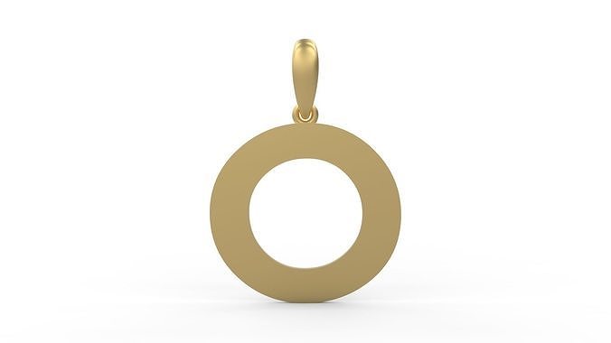 Initial Letters Pendant Week O 3D print model