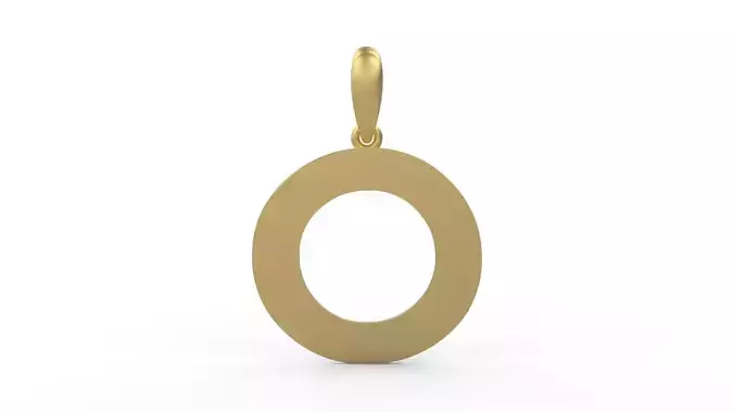 Initial Letters Pendant Week O 3D print model