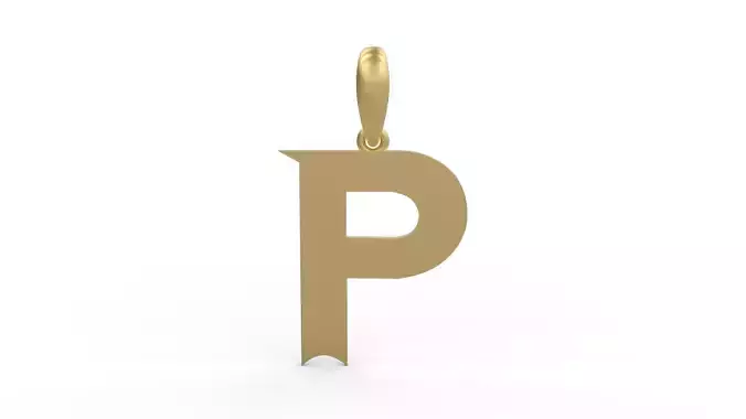Initial Letters Pendant Week P 3D print model