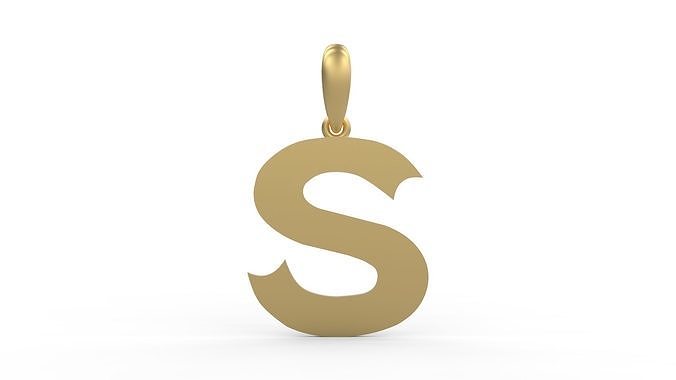 Initial Letters Pendant Week S 3D print model