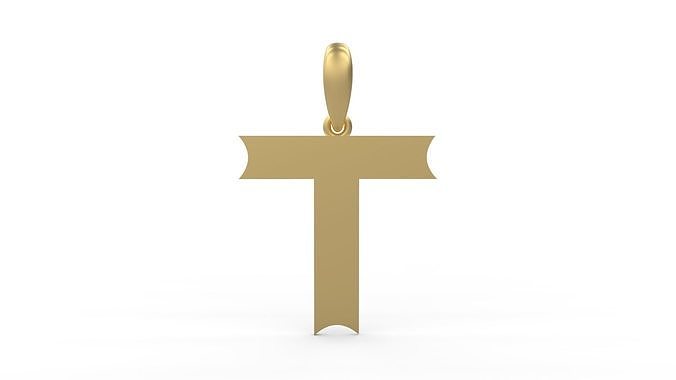 Initial Letters Pendant Week T 3D print model