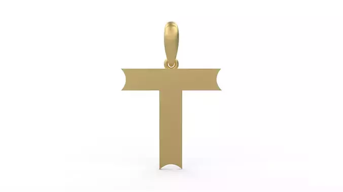 Initial Letters Pendant Week T 3D print model