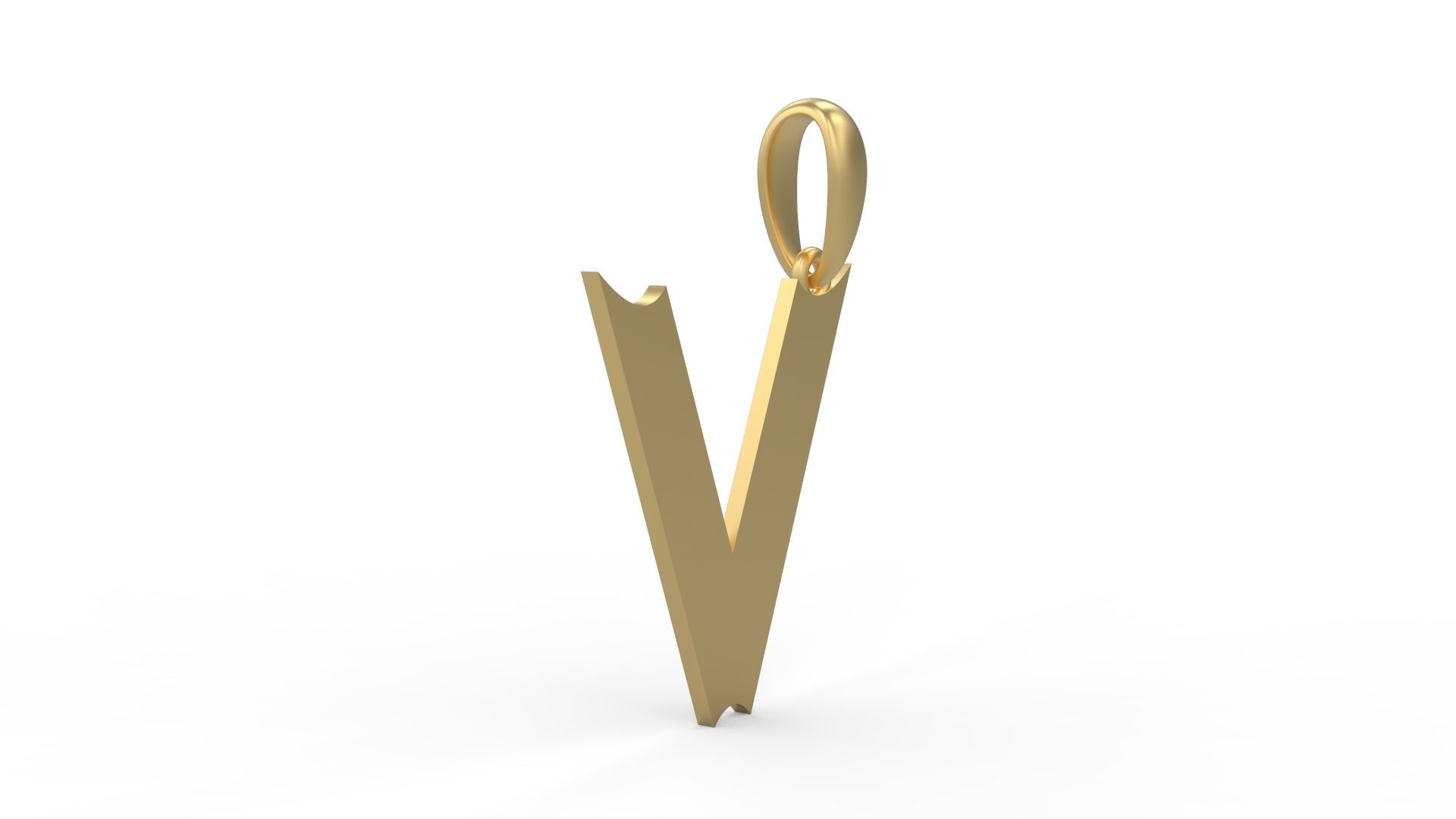 Initial Letters Pendant Week V 3D print model_3