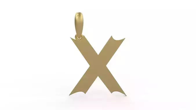 Initial Letters Pendant Week X