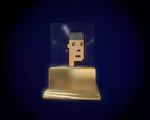 Gold Punk  Low-poly 3D model