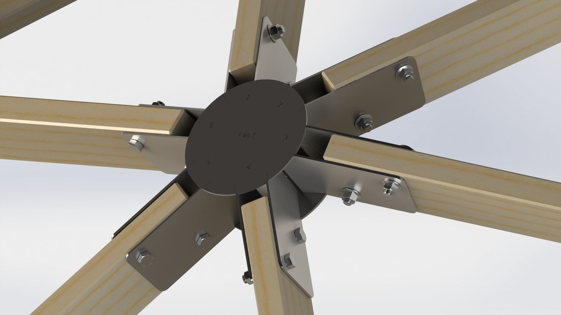 Arbour 7x7x4m 3D model_1