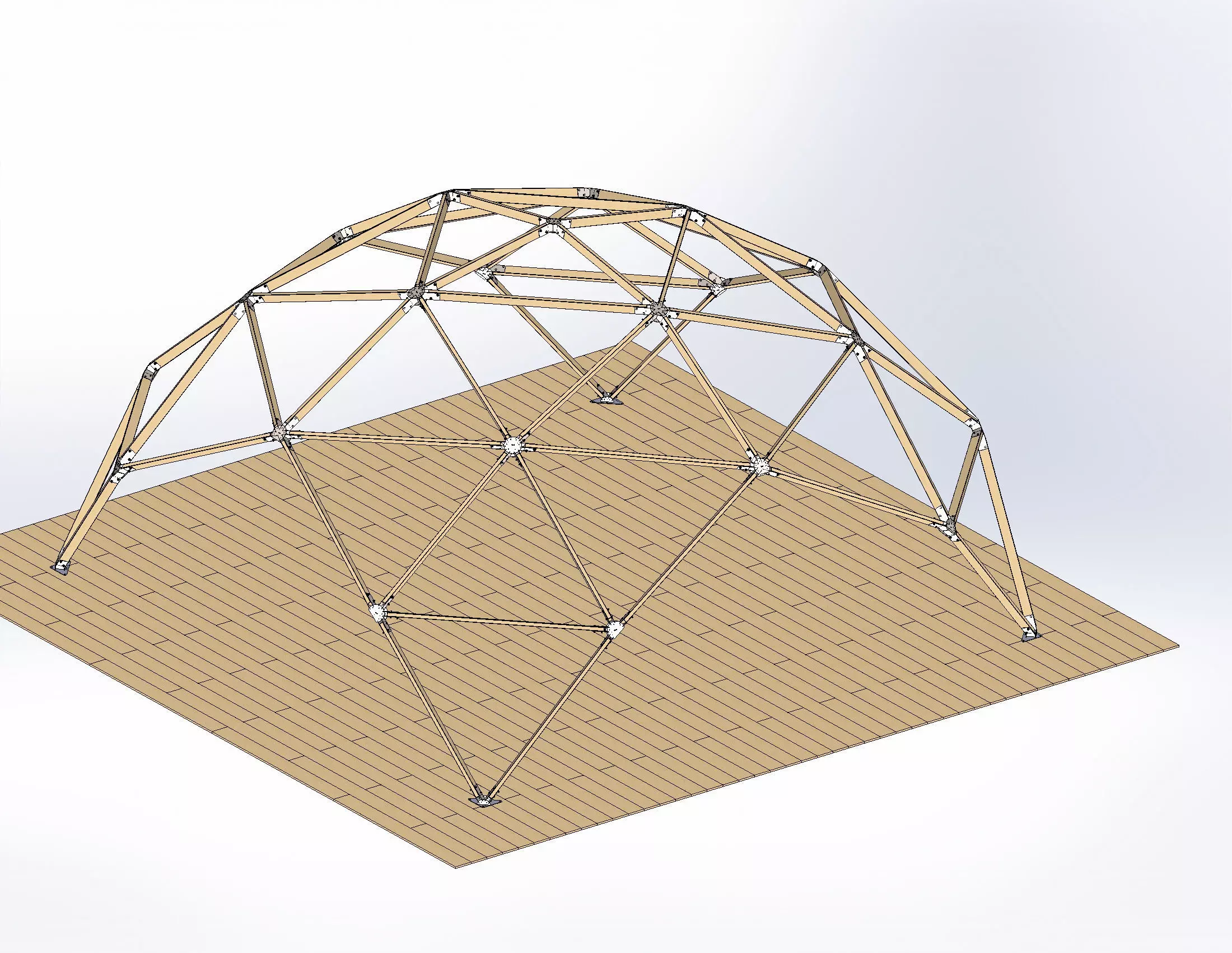Arbour 7x7x4m 3D model_0