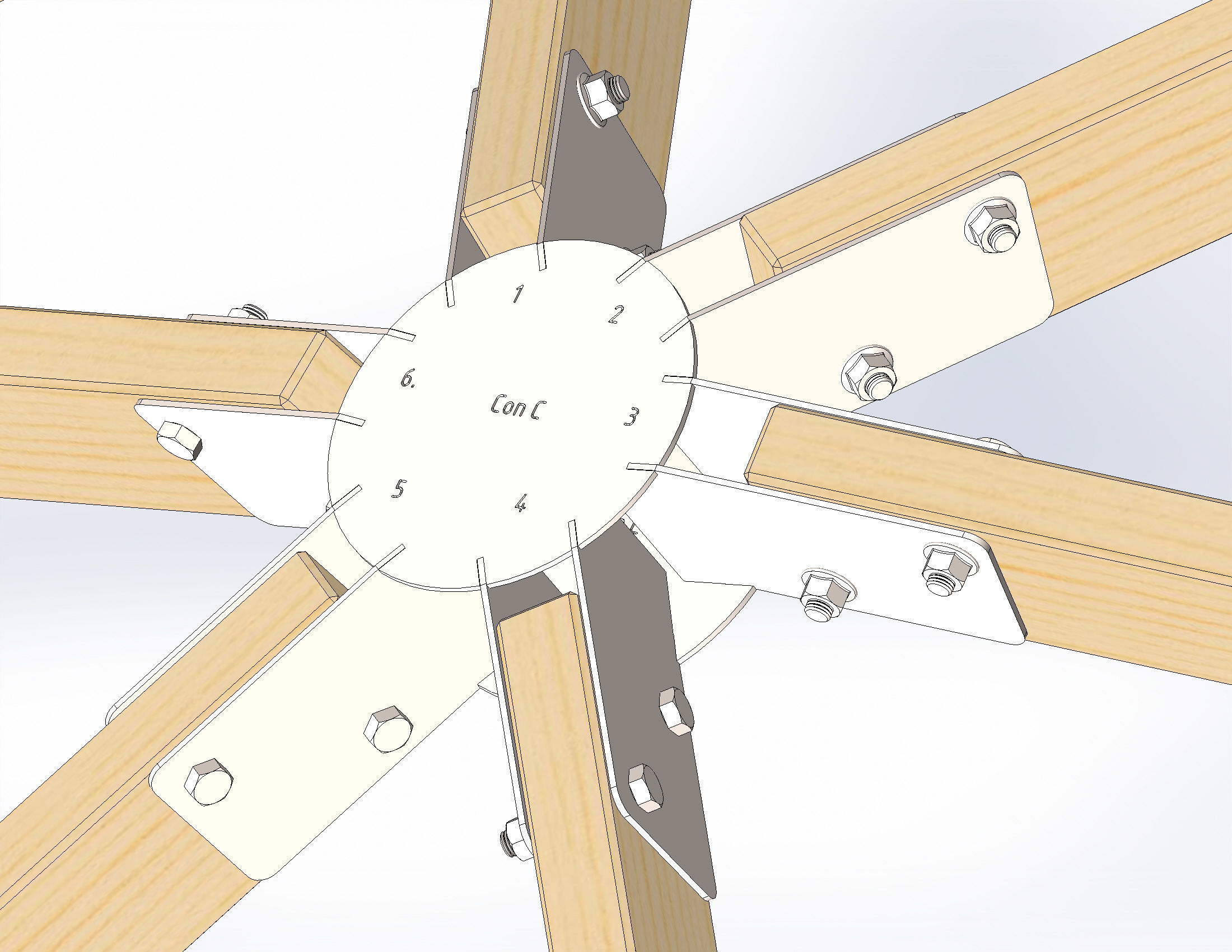 Arbour 7x7x4m 3D model_3