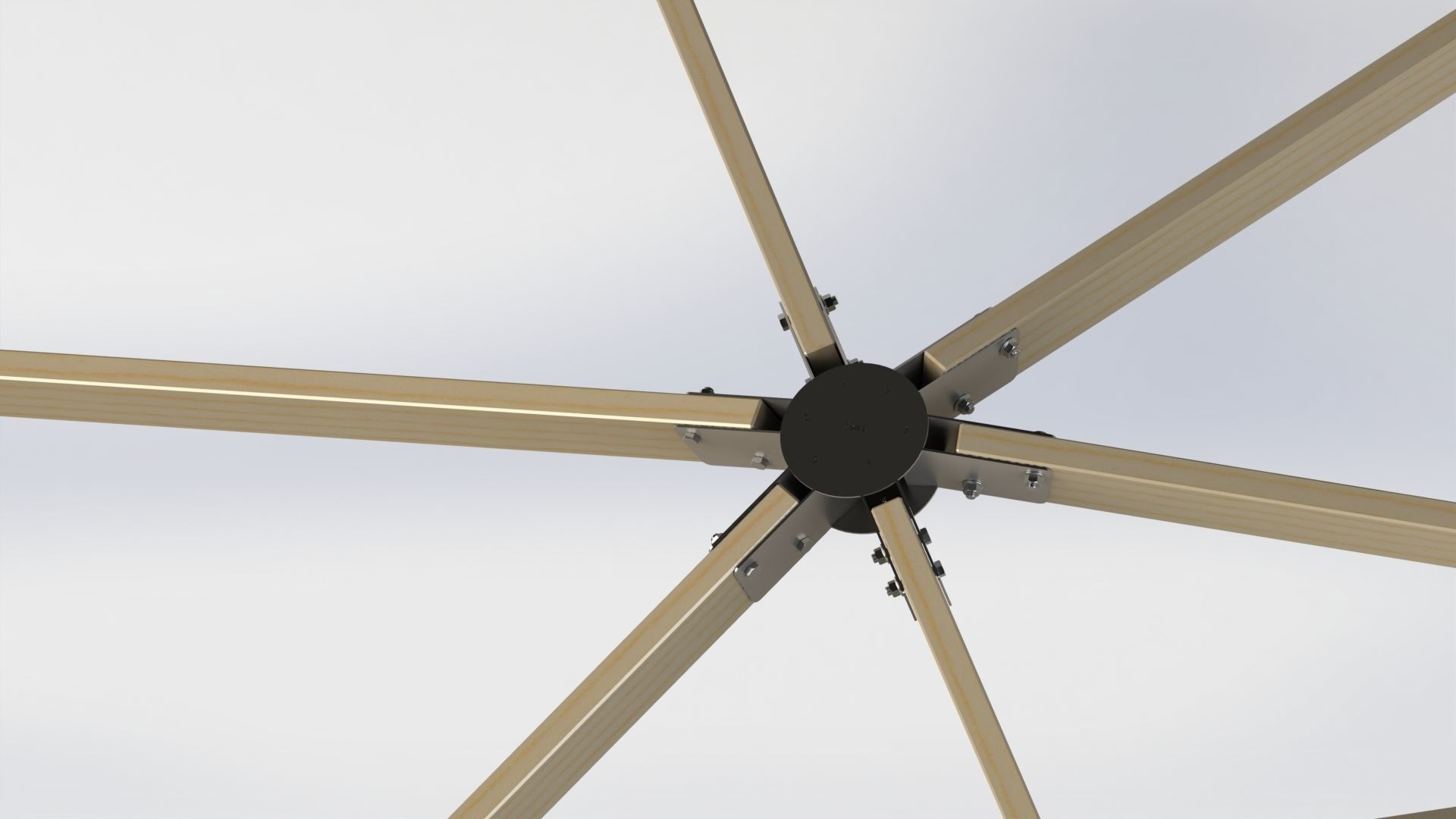 Arbour 7x7x4m 3D model_4