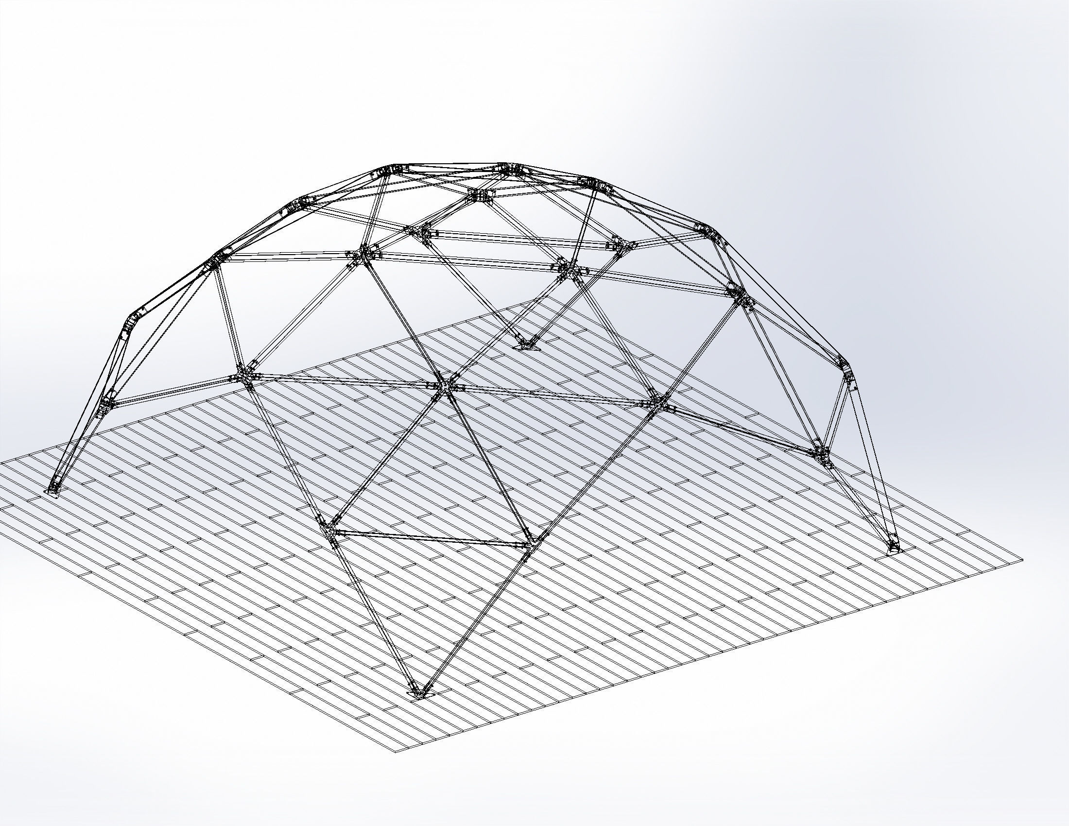 Arbour 7x7x4m 3D model_11
