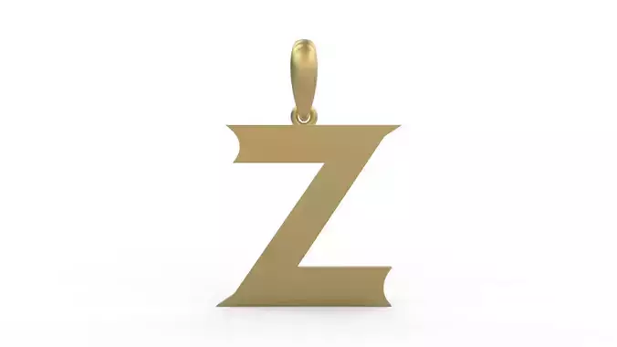 Initial Letters Pendant Week Z