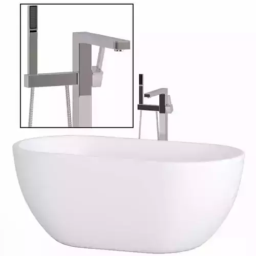 Freestanding bathtub BelBagno BB27 3D model