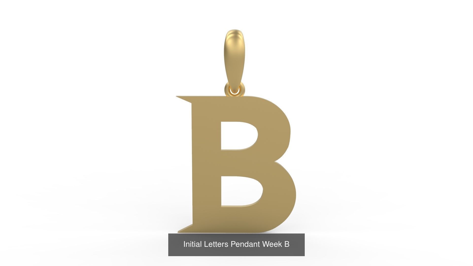 Initial Letters Pendant Alphabets Week 3D Model Collection_4