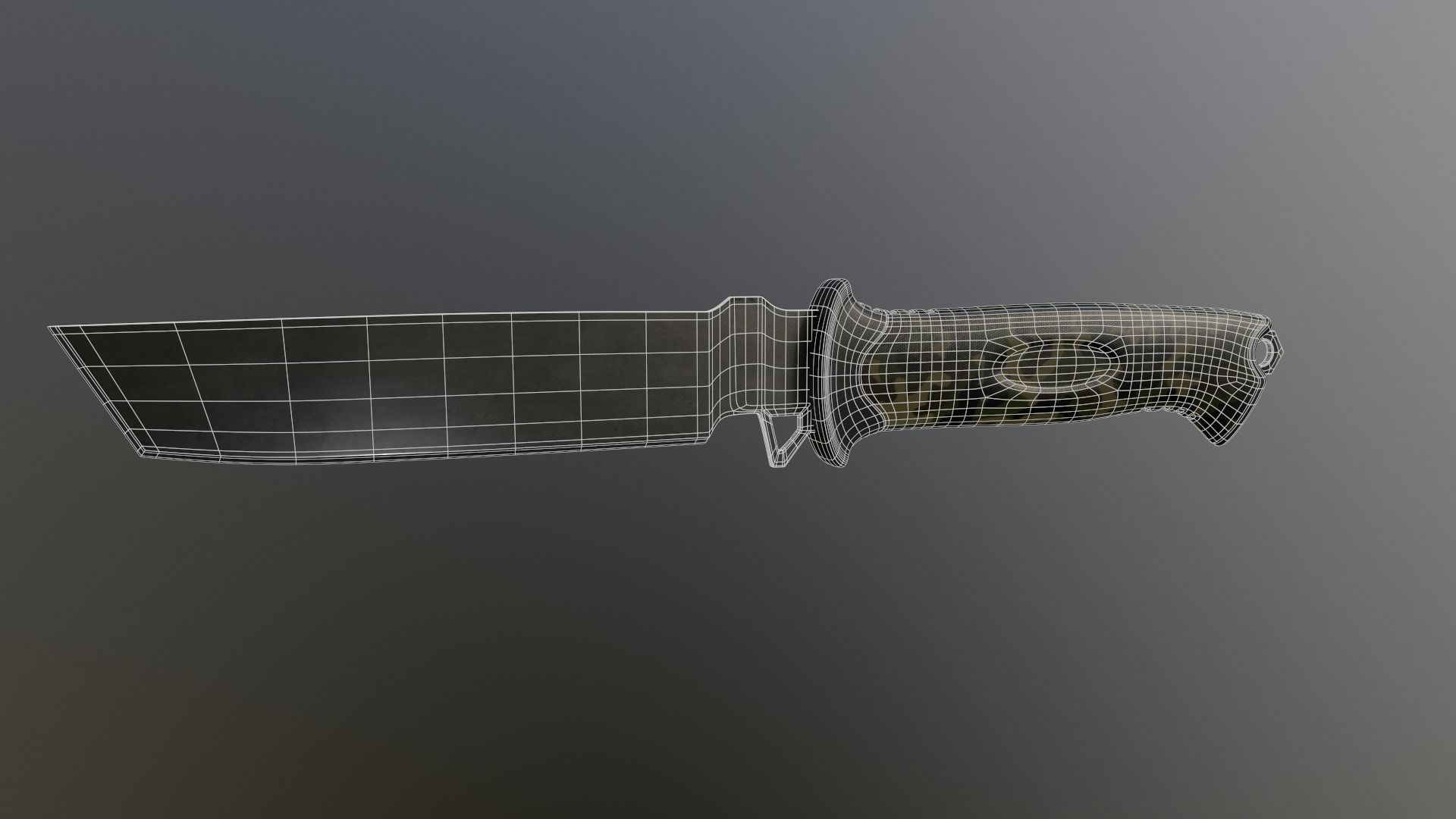 Bush Knife  3D model_2