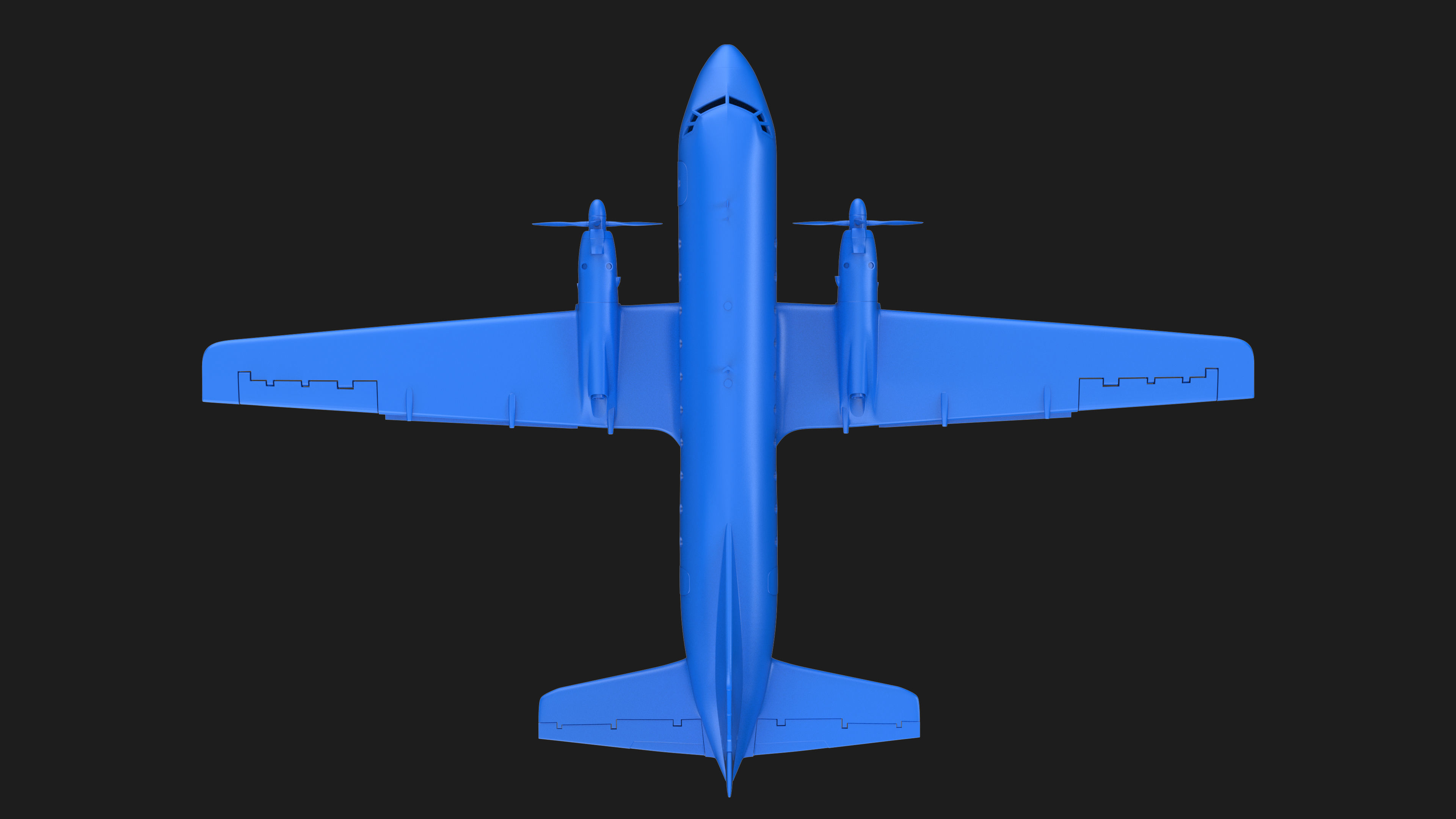 HAWKER SIDDELEY HS 748 3D print model_3