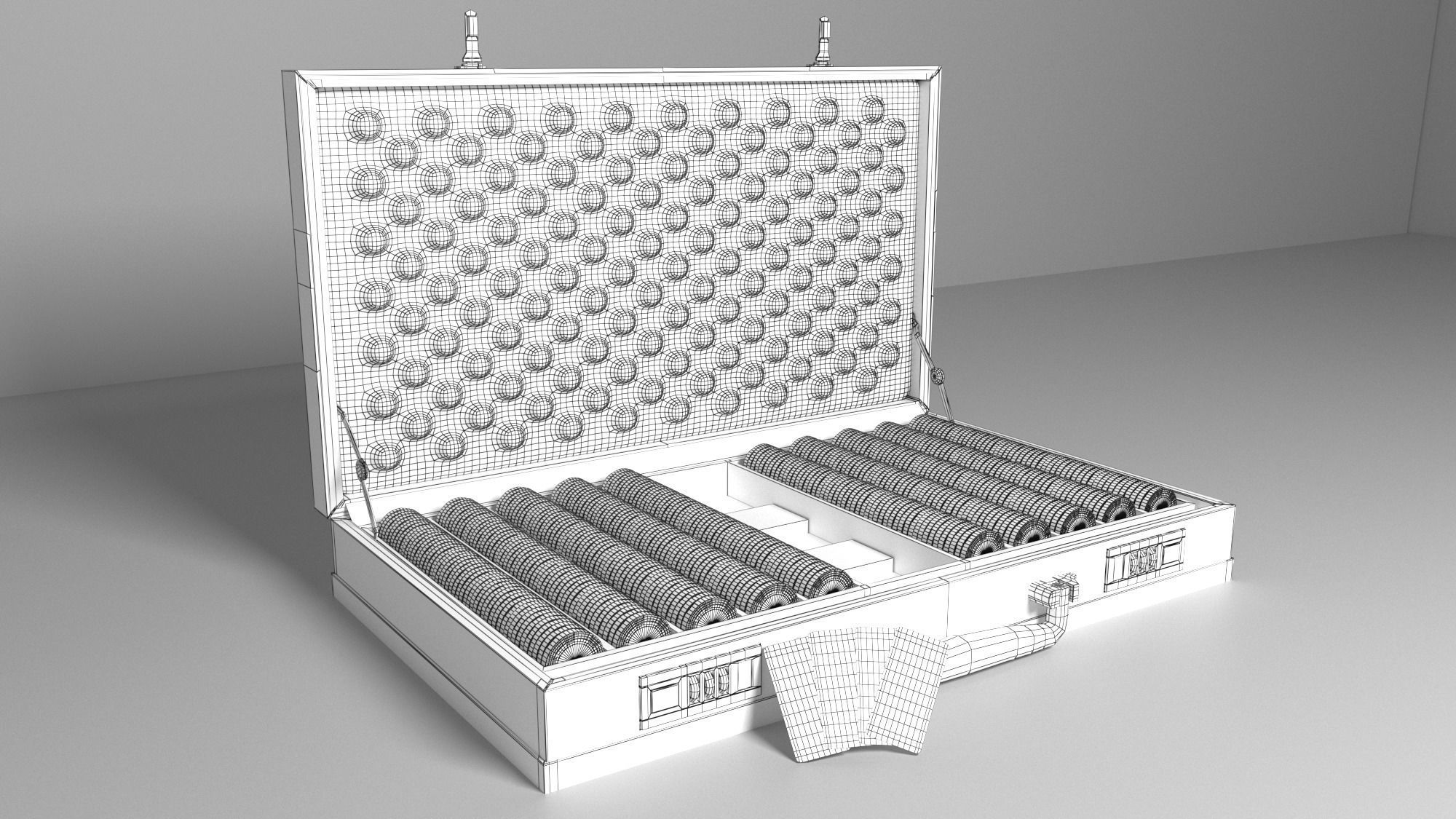 Poker case 3D model_5