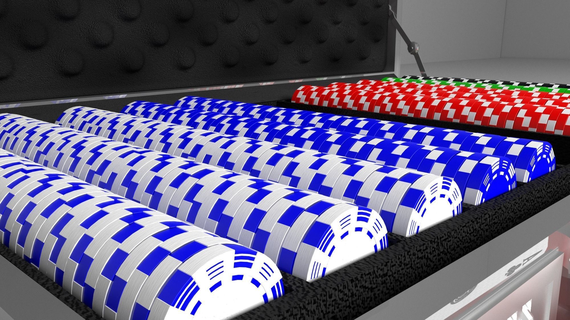 Poker case 3D model_4