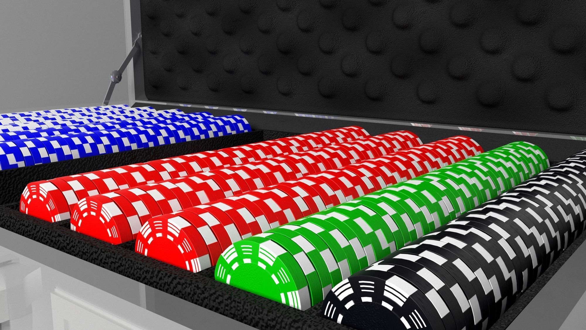 Poker case 3D model_3