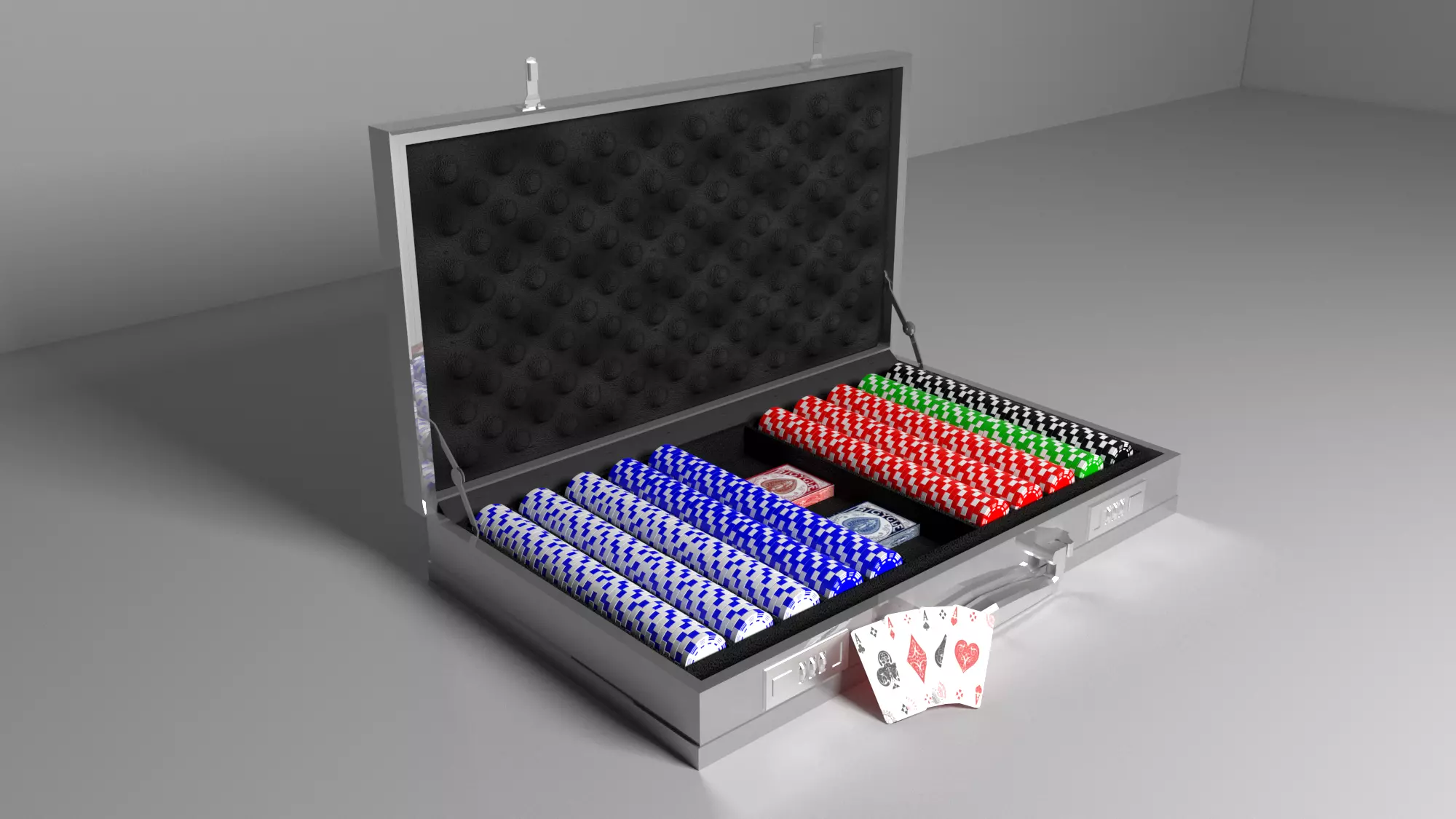 Poker case 3D model_0