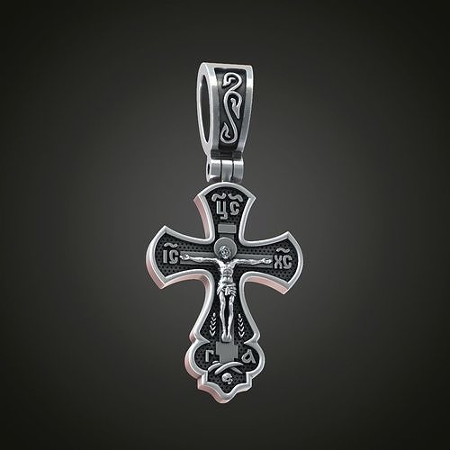 Eastern christian orthodox church  cross 3D print model