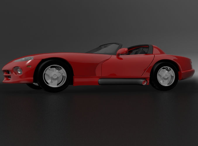 Dodge Viper 92 3D model_4