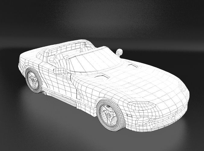 Dodge Viper 92 3D model_10