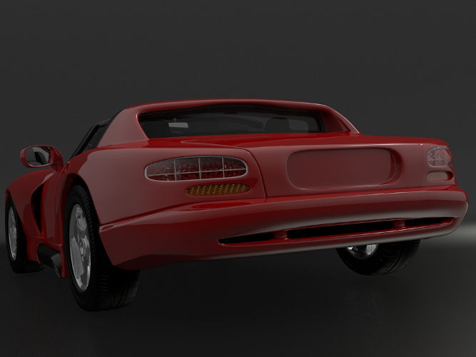 Dodge Viper 92 3D model_2