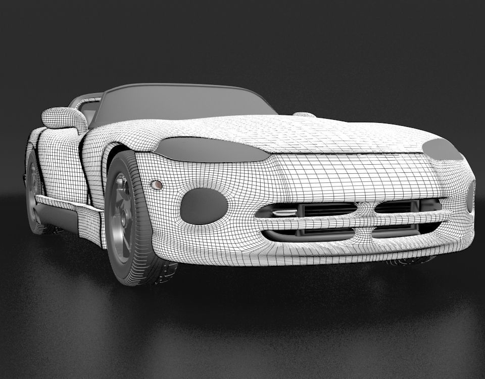 Dodge Viper 92 3D model_6