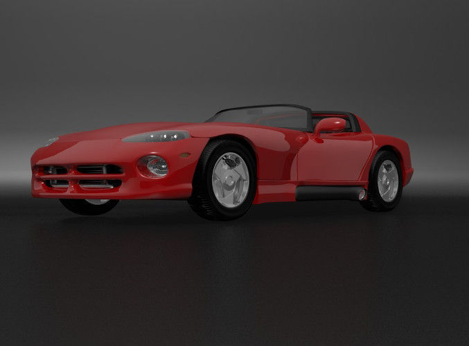 Dodge Viper 92 3D model_5